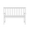 Flash Furniture Ellsworth 50 All Weather Indoor/Outdoor Recycled HDPE Bench with Contoured Seat in White LE-HMP-2035-12-WHT-GG - alternate 6